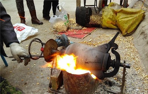 老式爆米花 老式爆米花